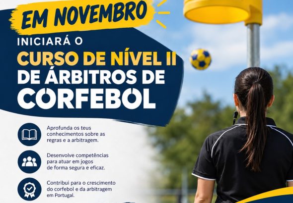Abertas as Inscrições para o Curso de Árbitros de Nível II